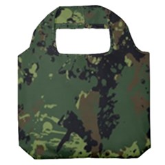 Military Background Grunge Premium Foldable Grocery Recycle Bag