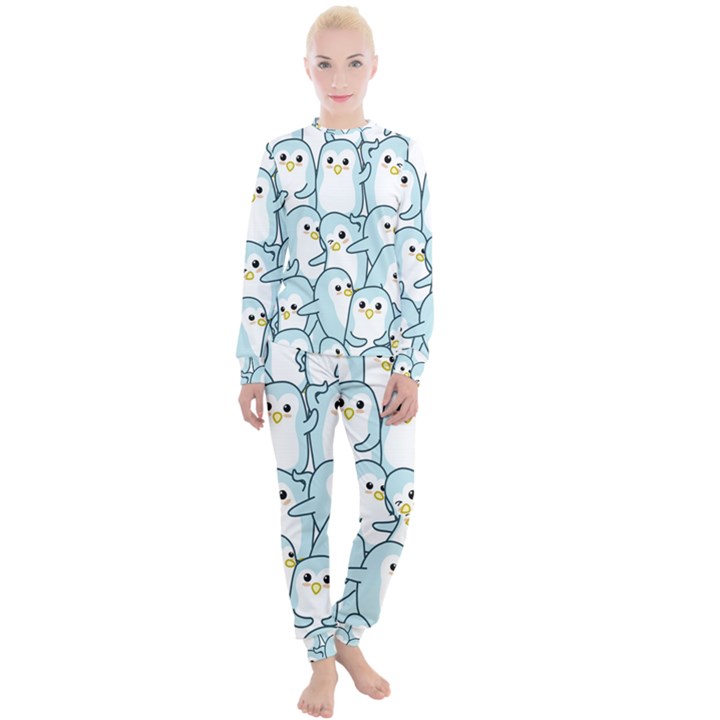 Penguins Pattern Women s Lounge Set