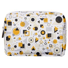 Flat Geometric Shapes Background Make Up Pouch (medium) by pakminggu