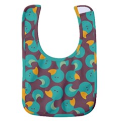 Vector Illustration Seamless Pattern With Cartoon Duck Baby Bib by pakminggu