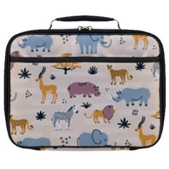 Wild Animals Seamless Pattern Full Print Lunch Bag by pakminggu