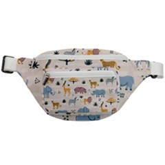 Wild Animals Seamless Pattern Fanny Pack by pakminggu