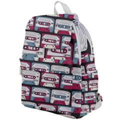 Music Symbols Rock Music Seamless Pattern Top Flap Backpack by pakminggu