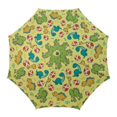 Seamless Pattern With Cute Dinosaurs Character Golf Umbrellas by pakminggu