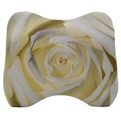 White Roses Flowers Plant Romance Blossom Bloom Nature Flora Petals Velour Head Support Cushion by pakminggu