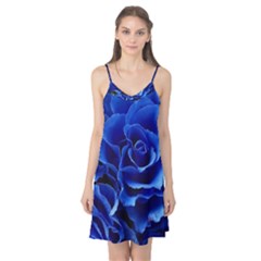 Blue Roses Flowers Plant Romance Blossom Bloom Nature Flora Petals Camis Nightgown  by pakminggu