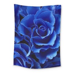 Blue Roses Flowers Plant Romance Blossom Bloom Nature Flora Petals Medium Tapestry