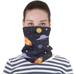 Cosmos Rockets Spaceships Ufos Face Seamless Bandana (adult) by pakminggu