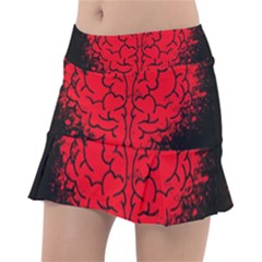 Heart Brain Mind Psychology Doubt Classic Tennis Skirt by pakminggu