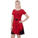 Heart Brain Mind Psychology Doubt Cap Sleeve Velour Dress  View1