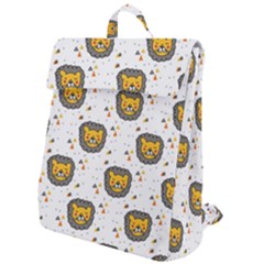 Lion Heads Pattern Design Doodle Flap Top Backpack by pakminggu
