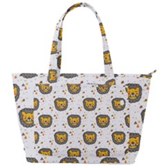 Lion Heads Pattern Design Doodle Back Pocket Shoulder Bag  by pakminggu