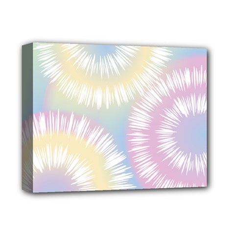 Tie Dye Pattern Colorful Design Deluxe Canvas 14  X 11  (stretched) by pakminggu