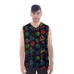 Apples Honey Honeycombs Pattern Men s Basketball Tank Top by pakminggu