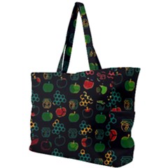 Apples Honey Honeycombs Pattern Simple Shoulder Bag by pakminggu