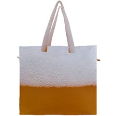 Beer Foam Bubbles Alcohol Glass Canvas Travel Bag by pakminggu