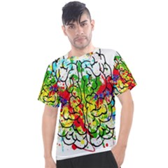 Brain Mind Psychology Idea Hearts Men s Sport Top by pakminggu