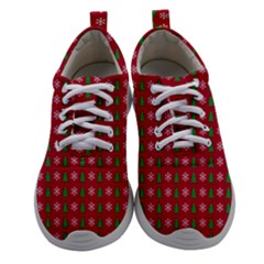 Snowflake Christmas Tree Pattern Women Athletic Shoes by pakminggu