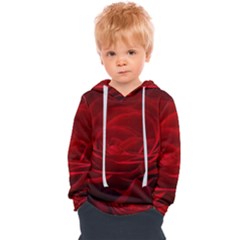 Rose Red Rose Red Flower Petals Waves Glow Kids  Overhead Hoodie by pakminggu