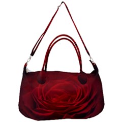 Rose Red Rose Red Flower Petals Waves Glow Removable Strap Handbag by pakminggu