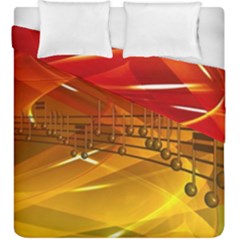 Music Notes Melody Note Sound Duvet Cover Double Side (king Size) by pakminggu