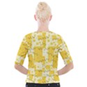 Party Confetti Yellow Squares Cropped Button Cardigan View2