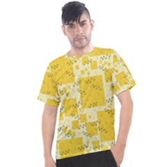 Party Confetti Yellow Squares Men s Sport Top by pakminggu