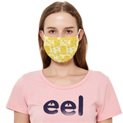 Party Confetti Yellow Squares Cloth Face Mask (Adult)
