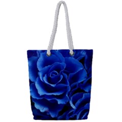 Roses Flowers Plant Romance Full Print Rope Handle Tote (small) by pakminggu