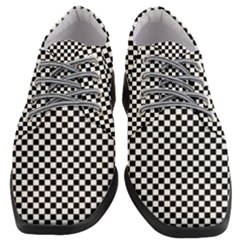 Background Black Board Checker Checkerboard Women Heeled Oxford Shoes