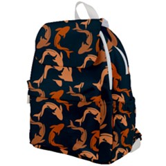 Background Pattern Texture Design Wallpaper Fish Top Flap Backpack by pakminggu