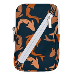 Background Pattern Texture Design Wallpaper Fish Belt Pouch Bag (small) by pakminggu
