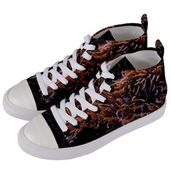 Sea Anemone Coral Underwater Ocean Sea Water Women s Mid-top Canvas Sneakers by pakminggu