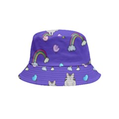 Texture Pattern Seamless Rainbow Background Dream Bucket Hat (kids) by pakminggu