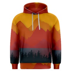 Mountain Forest Nature Scenery Art Mountains Men s Overhead Hoodie by pakminggu