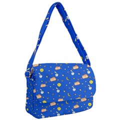 Cat Animals Sleep Stars Seamless Background Courier Bag by pakminggu