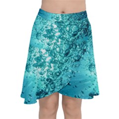 Nature Wallpaper Bubbles Water Bubbly Chiffon Wrap Front Skirt