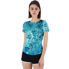 Nature Wallpaper Bubbles Water Bubbly Back Cut Out Sport Tee by pakminggu
