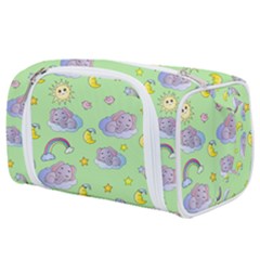 Elephant Sleeping Elephants Background Toiletries Pouch by pakminggu