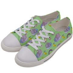 Elephant Sleeping Elephants Background Women s Low Top Canvas Sneakers by pakminggu