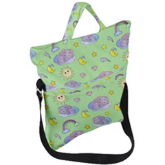 Elephant Sleeping Elephants Background Fold Over Handle Tote Bag by pakminggu