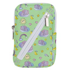 Elephant Sleeping Elephants Background Belt Pouch Bag (large) by pakminggu