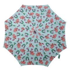 Pigs Pattern Art Design Drawing Sketch Wallpaper Hook Handle Umbrellas (small) by pakminggu