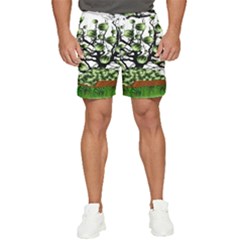 Watermelon Tree Abstraction On Watermelon Abundance Men s Runner Shorts by pakminggu