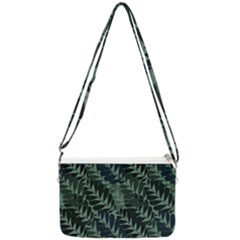 Background Pattern Leaves Texture Design Wallpaper Double Gusset Crossbody Bag by pakminggu