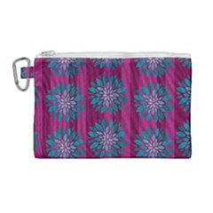 Art Floral Pattern Flower Seamless Decorative Canvas Cosmetic Bag (large)