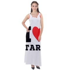 I Love Tart Sleeveless Velour Maxi Dress by ilovewhateva