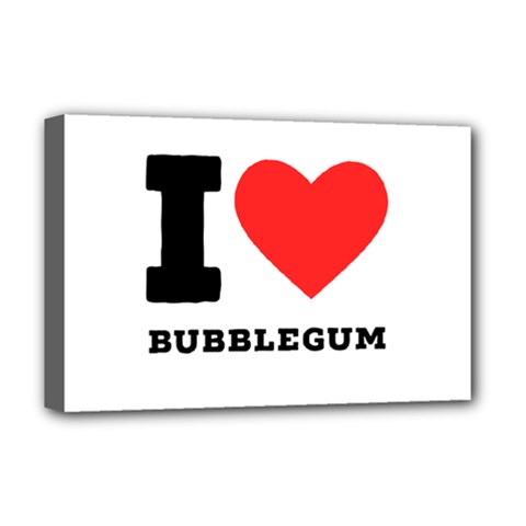 I Love Bubblegum Deluxe Canvas 18  X 12  (stretched) by ilovewhateva