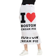 I Love Boston Cream Pie Maxi Fishtail Chiffon Skirt by ilovewhateva