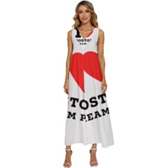 I Love Boston Cream Pie V-neck Sleeveless Loose Fit Overalls by ilovewhateva